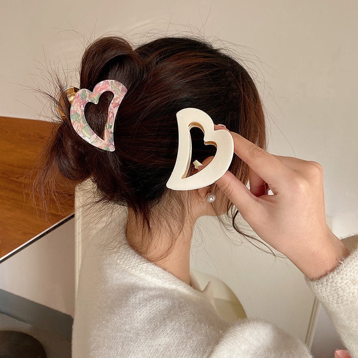 Wholesale Love Acetate Hairpin JDC-HC-HanJ003