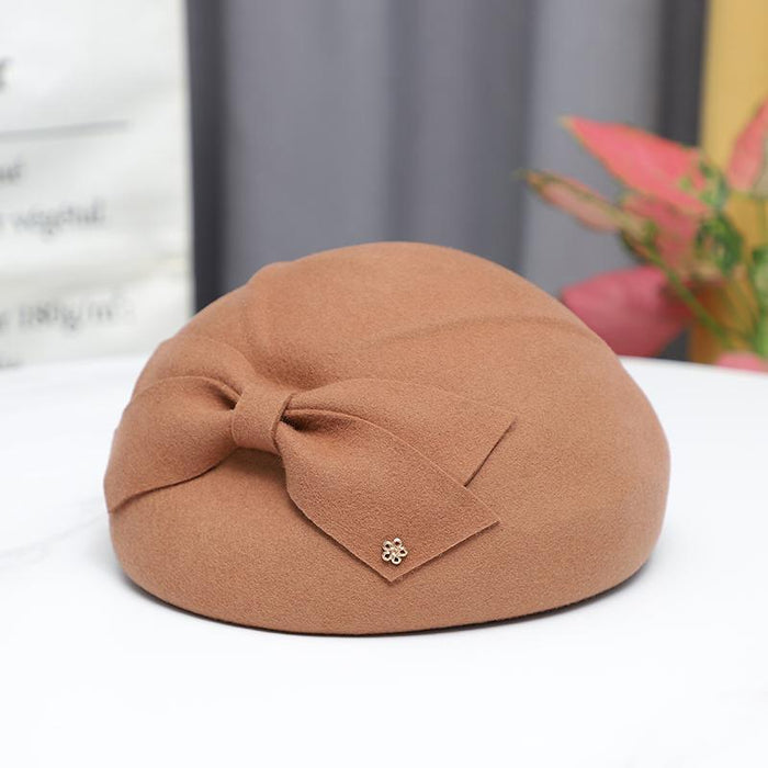 Wholesale Hat women's autumn and winter new warm woolen hat elegant beret