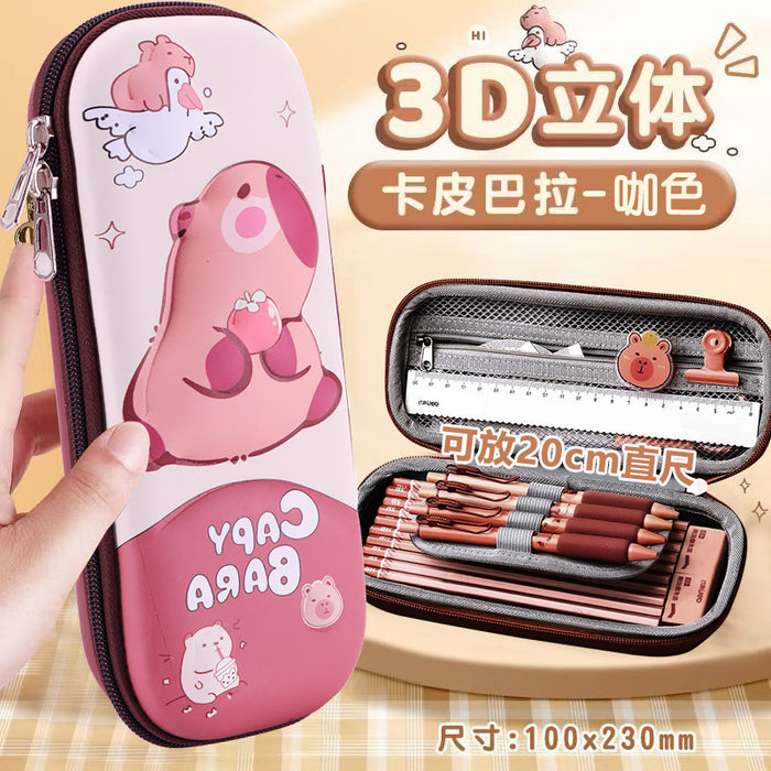 Wholesale Cartoon Pencil Case for Primary School Students Large Capacity Storage