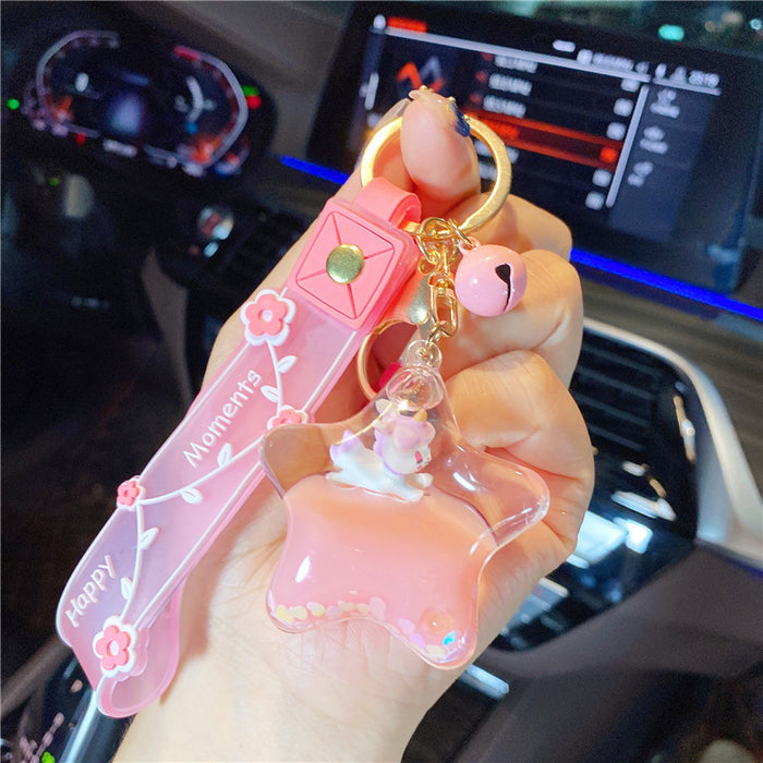 Wholesale Creative Acrylic Cute Unicorn Keychain for Girls JDC-KC-ZT010