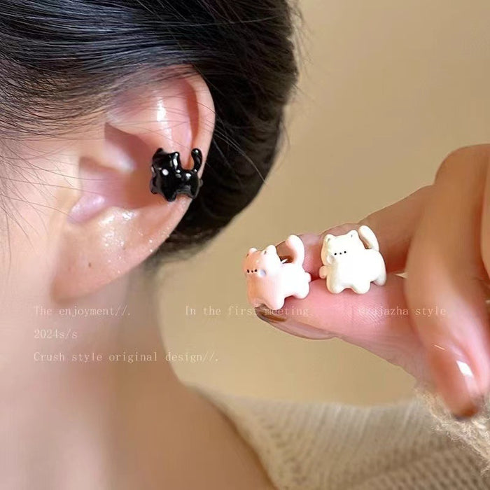 Wholesale Cartoon handmade ear clip, personalized and versatile, no ear hole ear bone clip