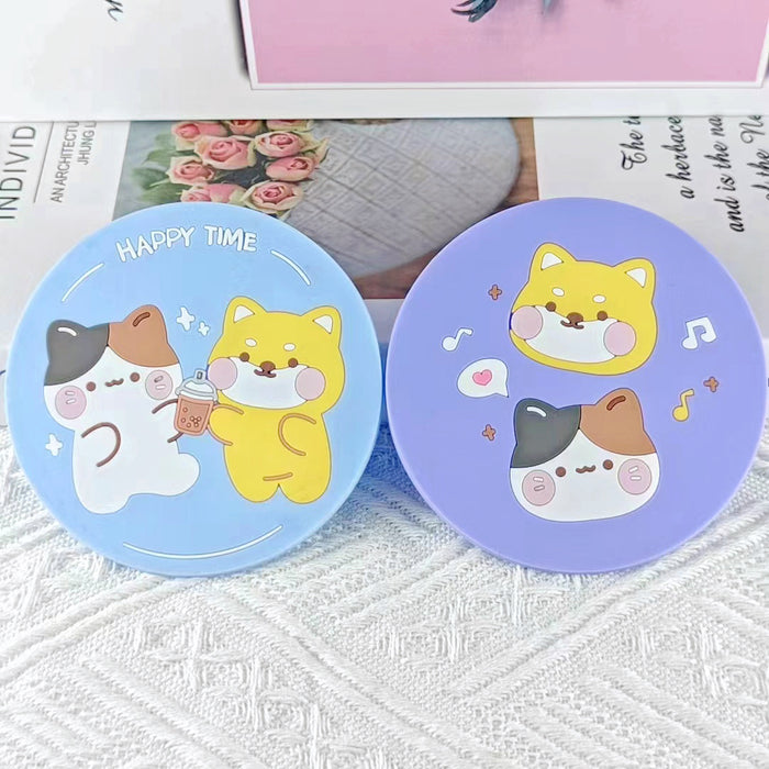 Wholesale Cartoon Soft Plastic Animal Coasters JDC-DCN-HaoH001