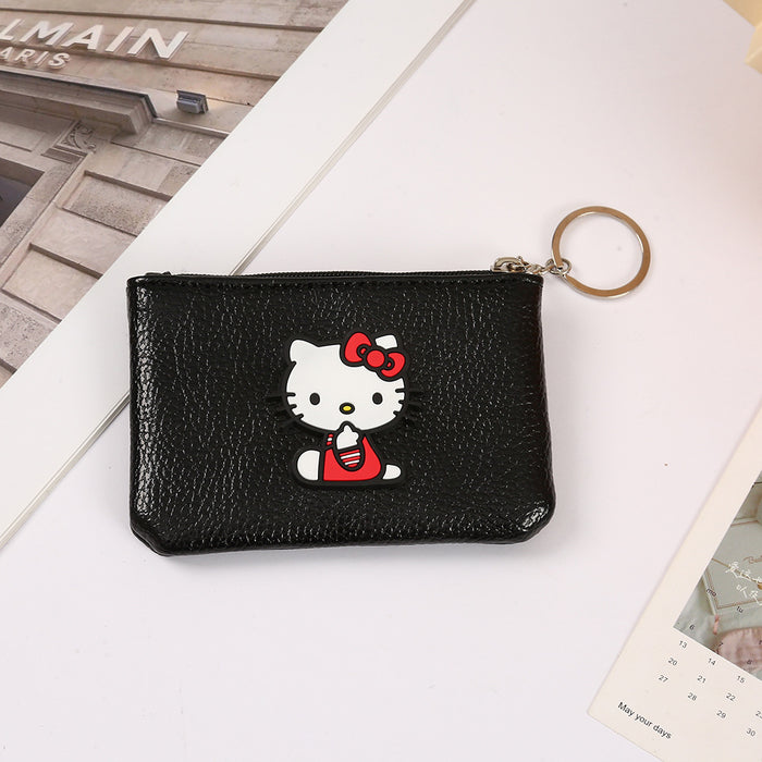 Wholesale Cartoon Cute PU Zipper Coin Purse Keychain JDC-KC-YiK007