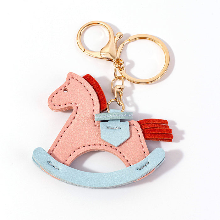 Wholesale Leather Pony Decorative Keychain JDC-KC-QianC002