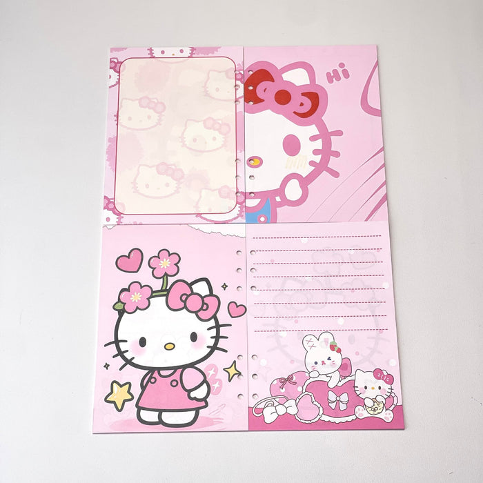 Wholesale A5 Cartoon 6-Hole Ruled Loose Leaf Refill Paper 100 Sheets