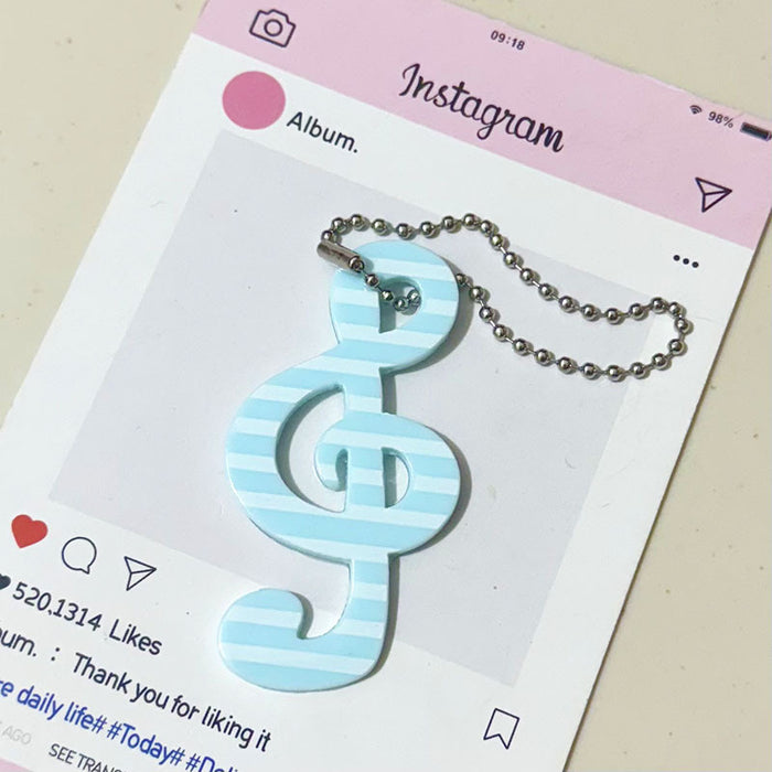 Wholesale Musical Note Cartoon Star Keychain
