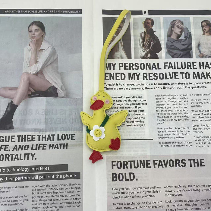 Wholesale Leather bag pendant accessories, cute cartoon accessories, pet bags, keychains