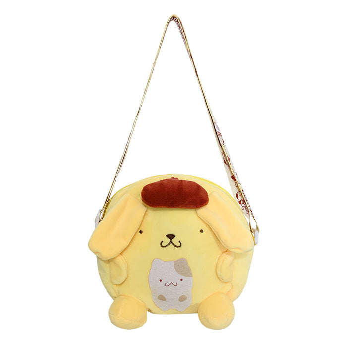 Wholesale Cute cartoon crossbody bag, new single shoulder plush bag, portable pocket wallet