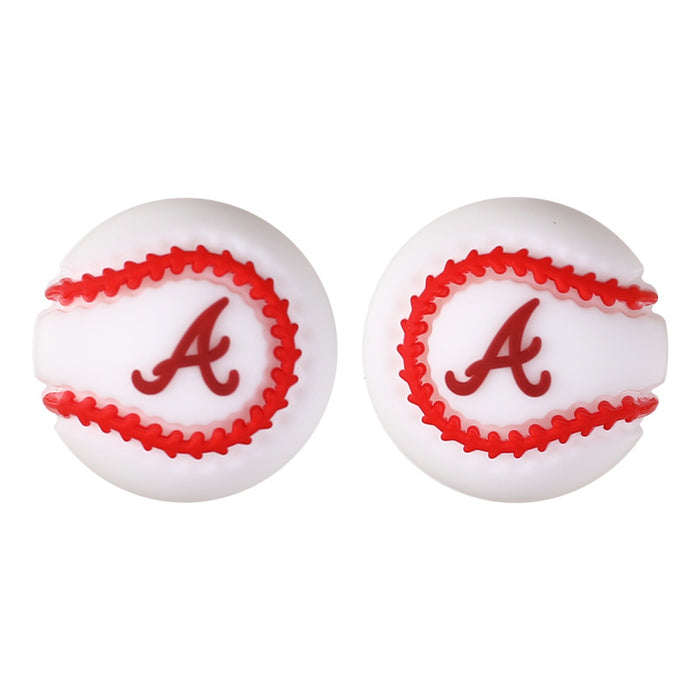 Wholesale 20pcs Baseball Team Silicone Beads DIY Bead Pen Children Boy Jewelry Football Silicone Bead Accessories