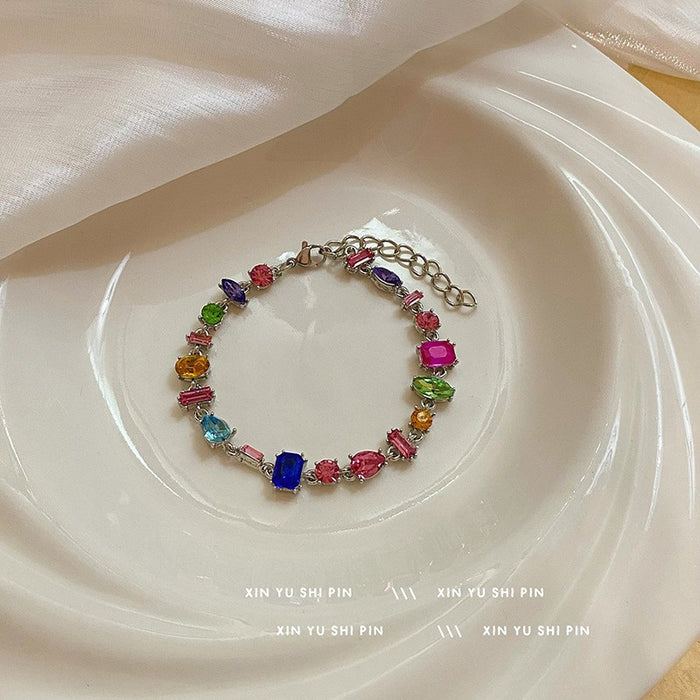 Wholesale Light luxury sparkling diamond water droplet fringe necklace, niche design, high-end temperament, versatile butterfly pendant, collarbone chain