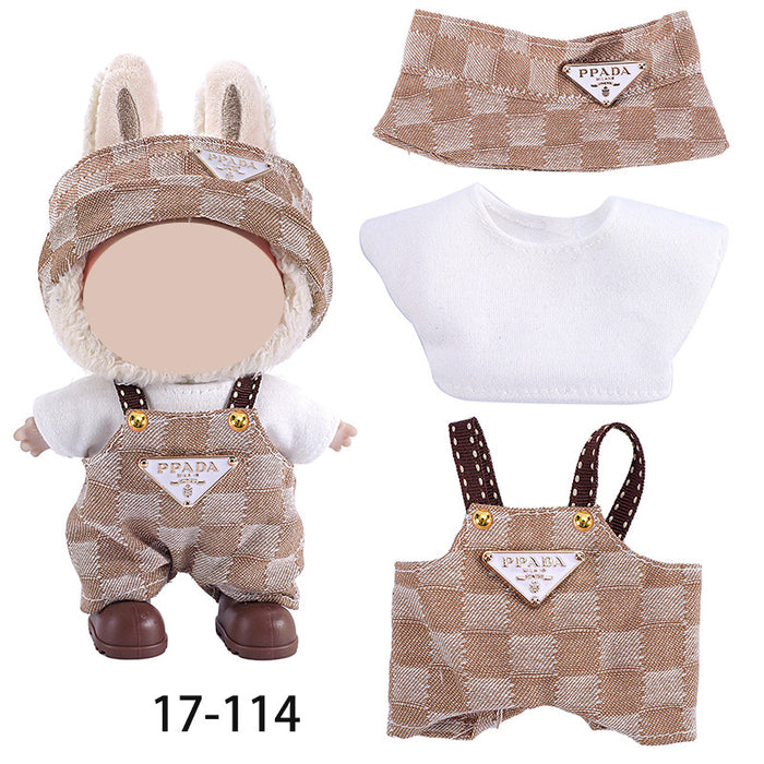 Wholesale Pull-Up Baby Clothes 8-Shaped Plaid Overalls Set