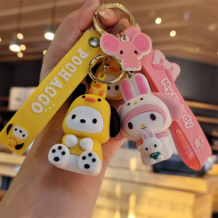 Wholesale Cartoon Silicone Doll Keychain JDC-KC-ZhuoRan018