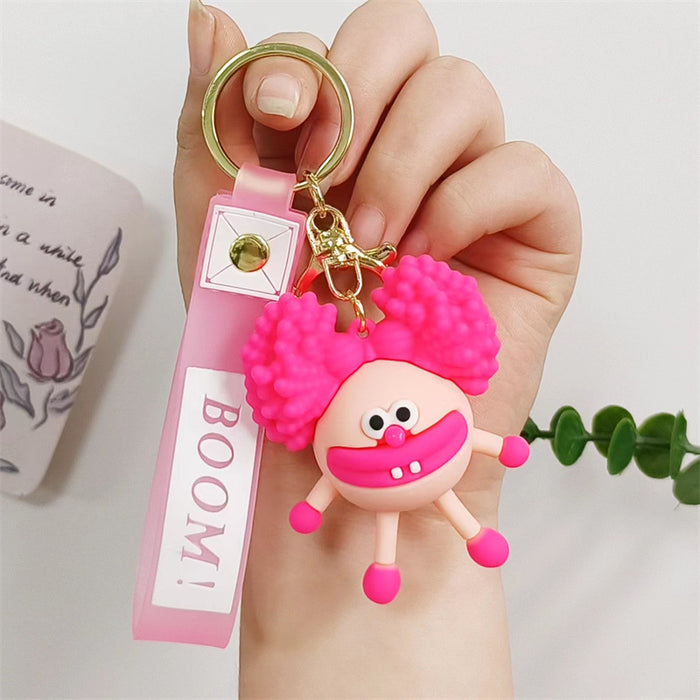 Wholesale Cartoon Silicone Doll Keychain JDC-KC-HaoXi004