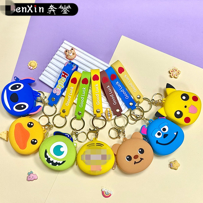 Wholesale  cartoon change storage bag key chain pendant bag key chain pendant