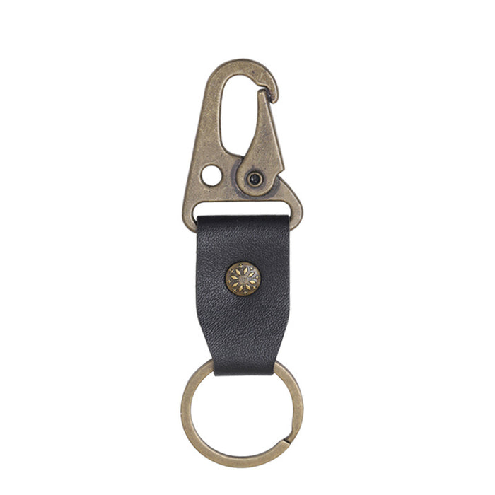 Wholesale Vintage Cow Pattern Leather Letter Keychain JDC-KC-YiTian009