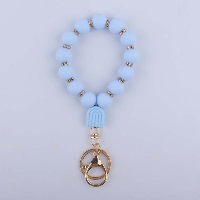 Wholesale Cartoon silicone rainbow pendant creative bright silicone beade