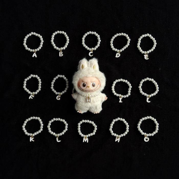 Wholesale Mini blind box pendant letter pearl necklace accessories doll clothes