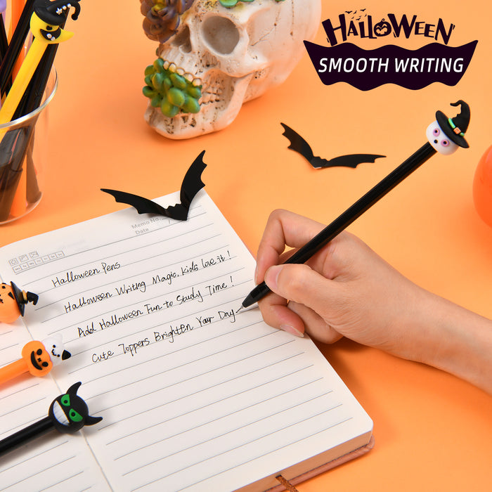 Wholesale 5pcs/ 60pcs Cartoon Gel Pen   Gift Student Prize Writing Tool Water-Based Pen Cute Shape Signature Pen