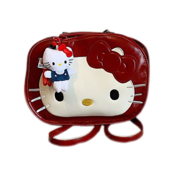 Wholesale Cat's Big Face Bag Texturing Backpack Cute Cartoon Women' s Bag