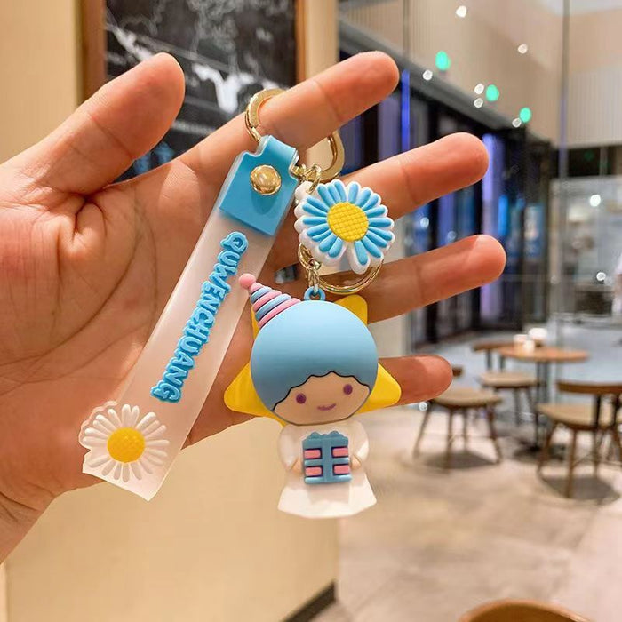 Wholesale Cartoon Doll Silicone Keychain JDC-KC-HongSheng010