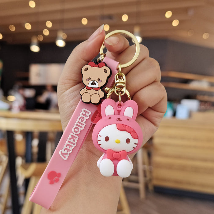 Wholesale Cartoon Silicone Doll Keychain JDC-KC-ZhuoRan015