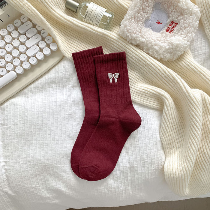 Wholesale Middle tube sock college style boneless pile sock cotton