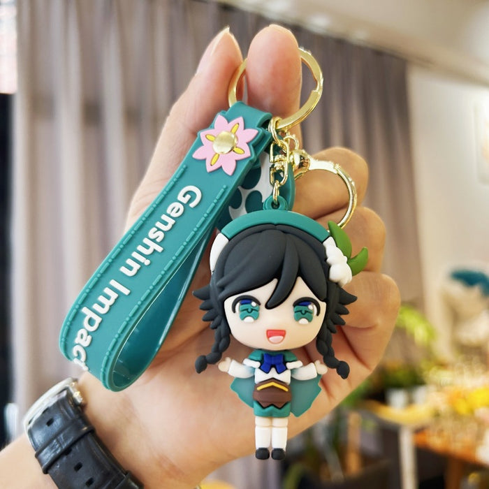 Wholesale Cartoon Doll Silicone Keychains (F) JDC-KC-Chucheng003