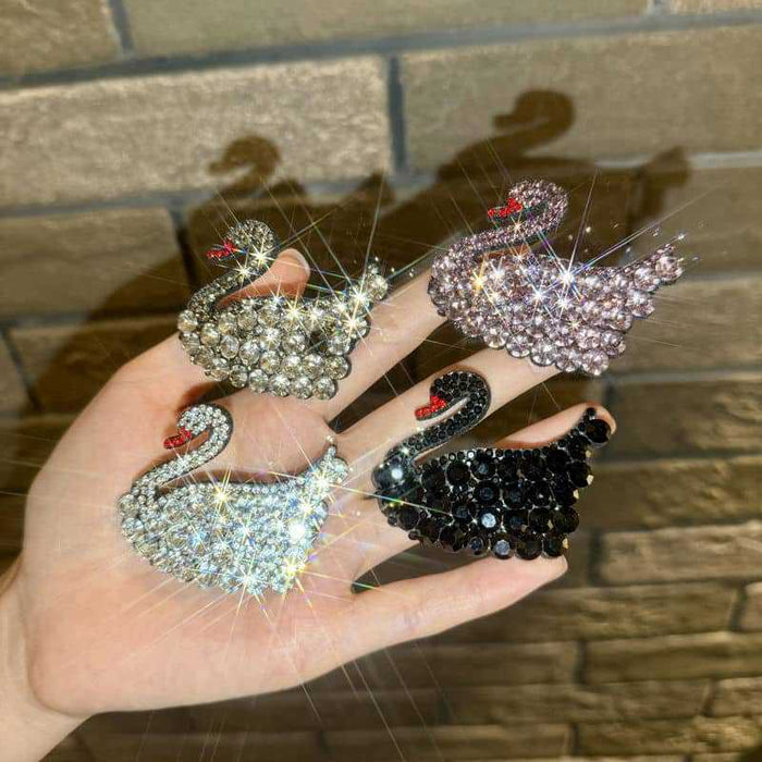 Wholesale Black Swan Elegant Hair Clips