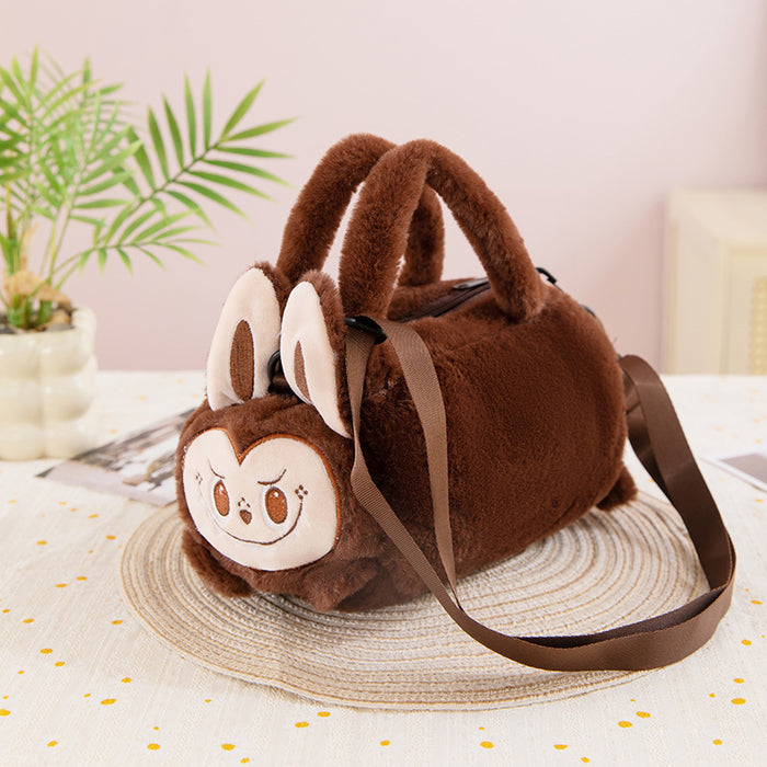 Wholesale Cartoon Cute Doll Toy Bag,  Cloth Hand-Carrying Cross-Body Bag,   Personalized Bucket Plush Bag