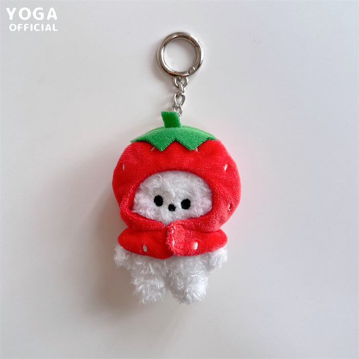 Wholesale Cute Cartoon Fruit Headband Series Plush Pendant Keychain JDC-KC-ZhangX004