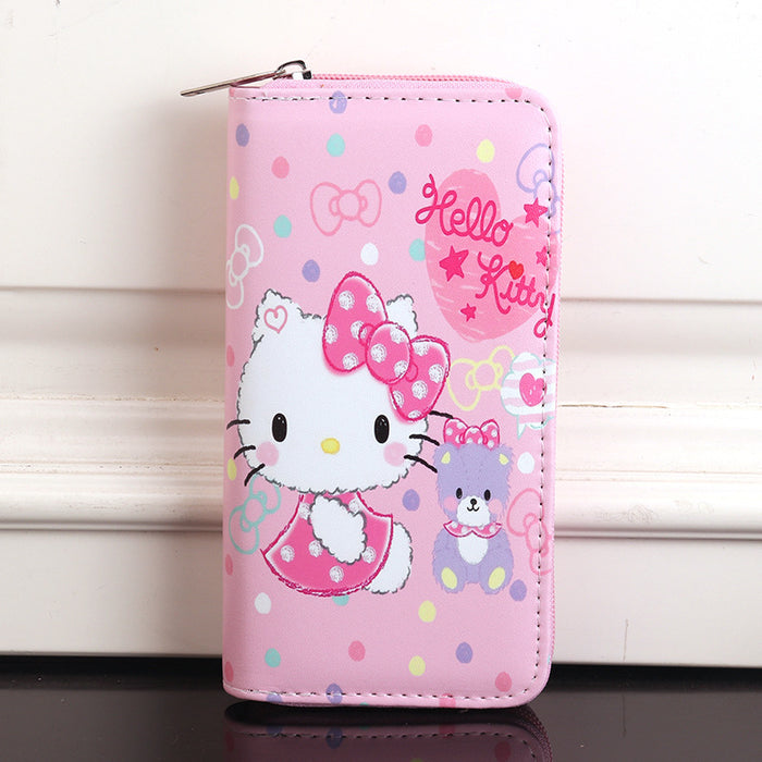 Wholesale cartoon cute children Girl women's long wallet