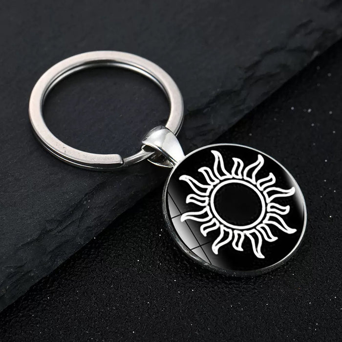 Wholesale  stylish personalized gemstone keychain