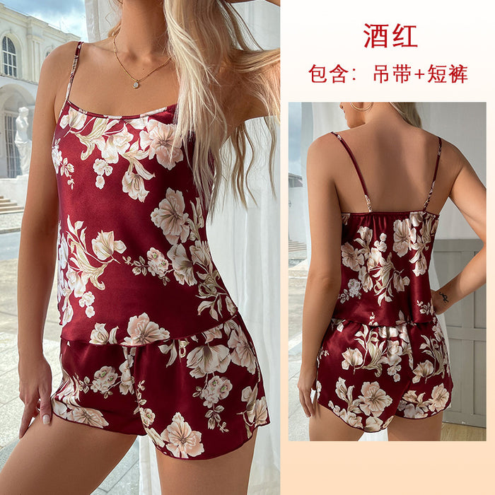 Wholesale Polyester Women's Pajamas Two Piece Set JDC-PJ-FeiY002