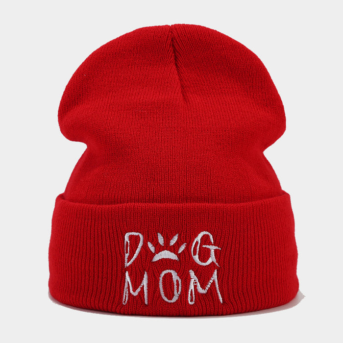 Wholesale Letter Embroidery Acrylic Warm Knitted Hat JDC-FH-LvYi052