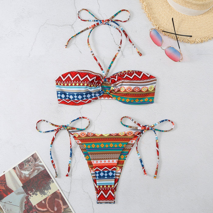 Wholesale Aztec Geometric Print Bikini Swimwear JDC-SW-LiR001