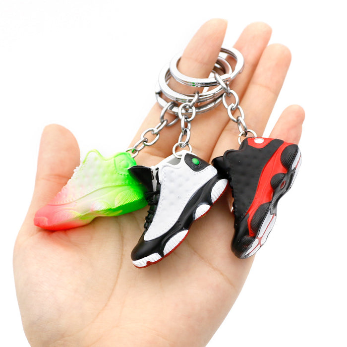 Wholesale PVC Basketball Shoe Model Keychain JDC-KC-QLPing015