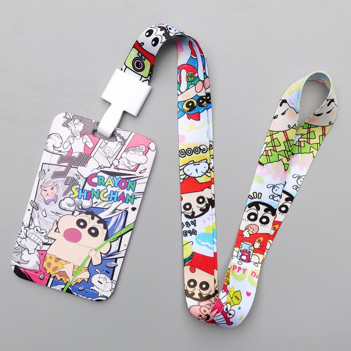 Wholesale Trendy Plastic Cartoon Card Holder With Lanyard Student ID Badge Gift