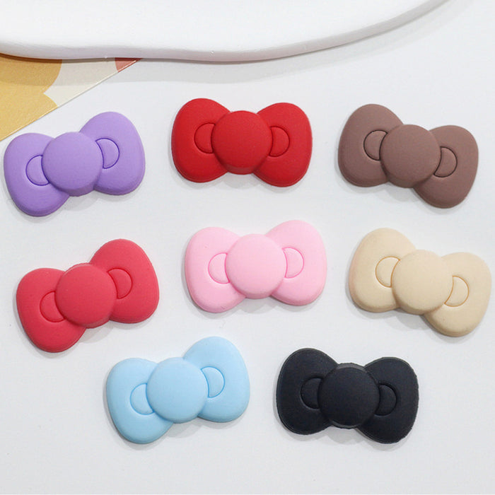 Wholesale 10pcs Cat Bow PVC Soft Adhesive Patch Mobile Phone Case Hole Slippers Accessories Water Cup Accessories