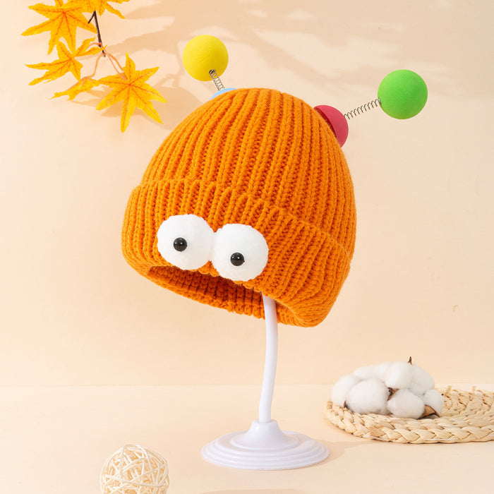 Wholesale Monster Cartoon Big Eyes Autumn and Winter Knitted Beanie JDC-FH-SNa002