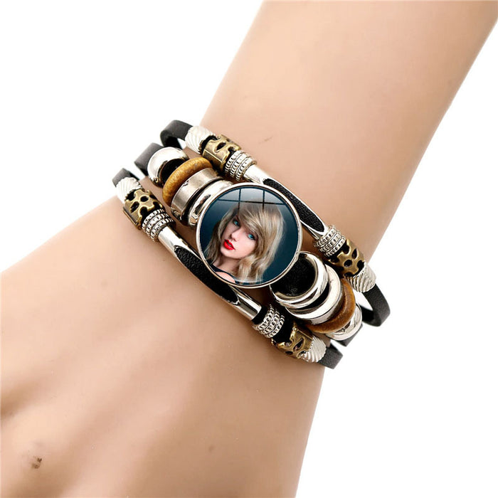 Wholesale Multi-layer Leather Beaded Bracelets JDC-BT-HengX030