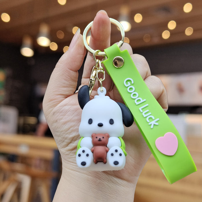 Wholesale Cartoon Silicone Doll Keychain JDC-KC-ZhuoRan033