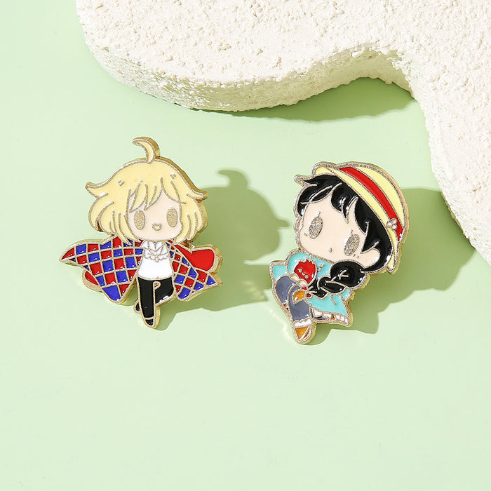 Wholesale Anime Style Cartoon Metal Brooch Pin Decorative Badge For Backpack Hat Fashion Jewelry Accessory