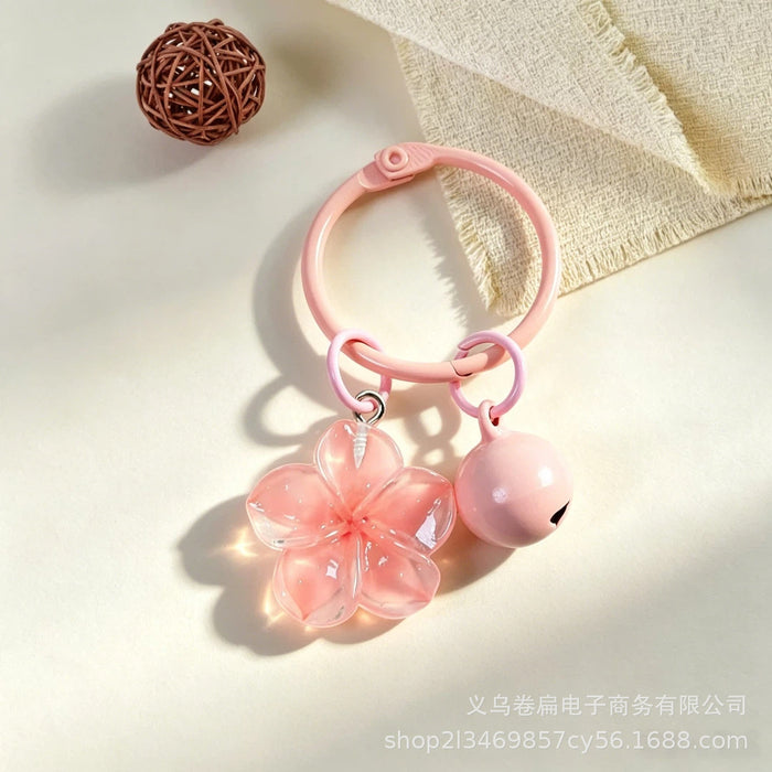 Wholesale Plastic Resin Keychain Card Ring Bell Charm Cute Style Bag Charm DIY Craft Accessory
