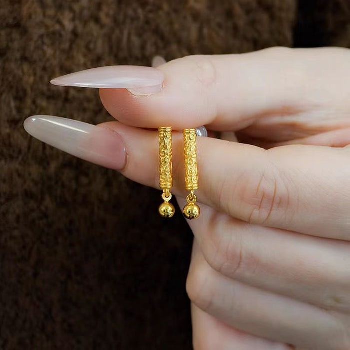 Wholesale Design sense scroll grass pattern sparkling diamond water droplet earrings for women, versatile, simple and fashionable temperament earrings wholesale