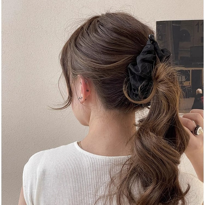 Wholesale Pleated Vertical High Ponytail Hairpin Banana Clip Elegant Summer Hairpin