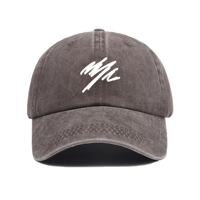 Wholesale Duck cap with simple letter print and deep top, versatile wide brimmed big toe baseball cap