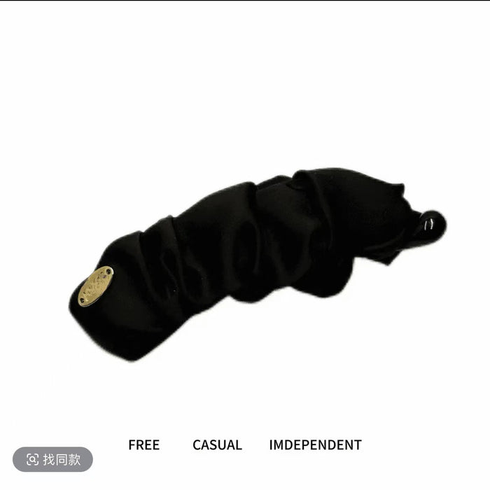 Wholesale Satin Banana Clip Trendy Elegant Vertical Clip Fashion Versatile Hair Accessory