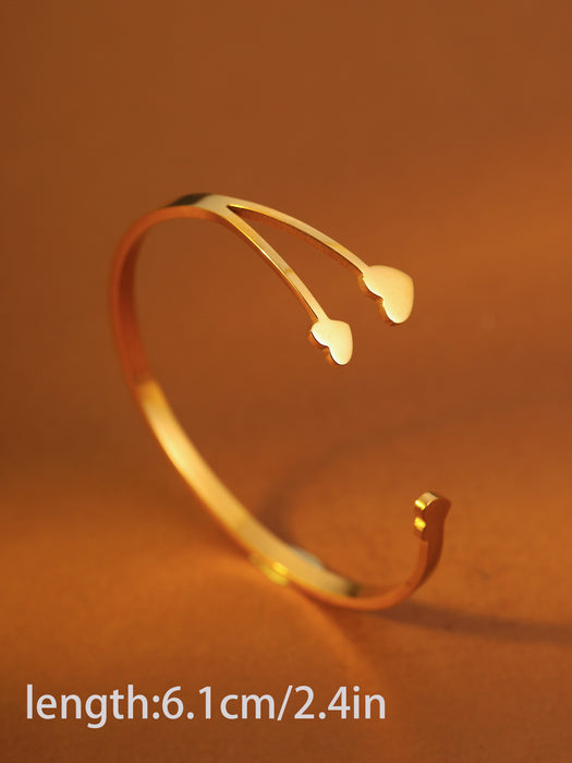 Wholes alecross bracelet  elegant butterfly accessory  stainless steel   heart-shaped bangle