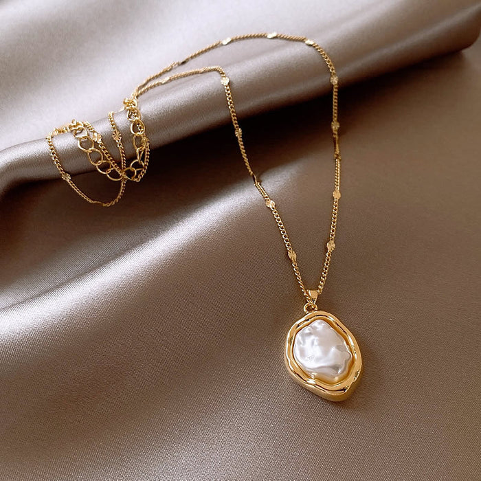 Wholesale Pearl Pendant Necklace JDC-NE-FengMei005