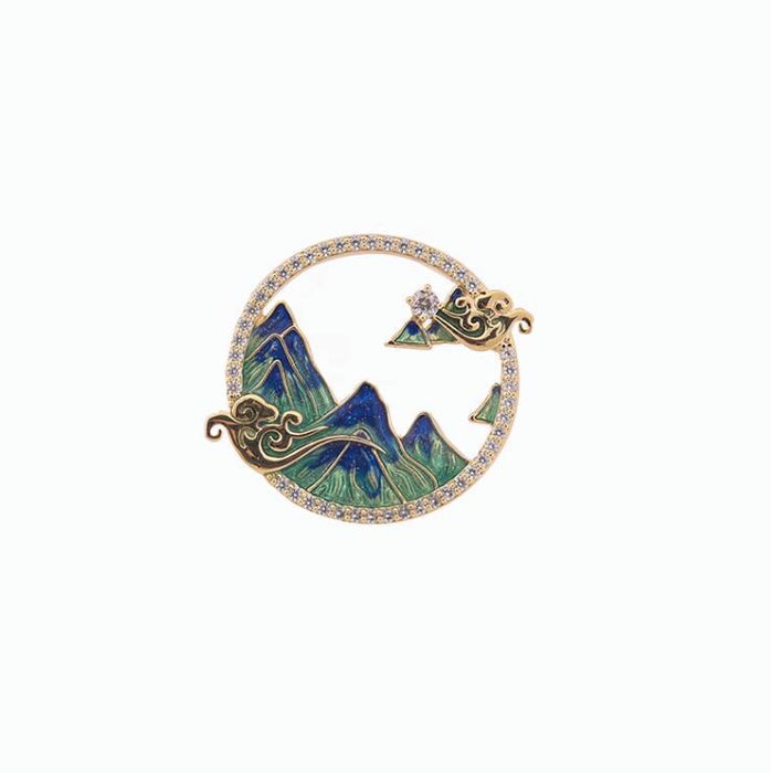 Wholesale Image brooch vintage light luxury suit accessory brooch temperament